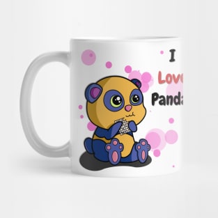 I Love Pandas | Python Dawn Black Mug